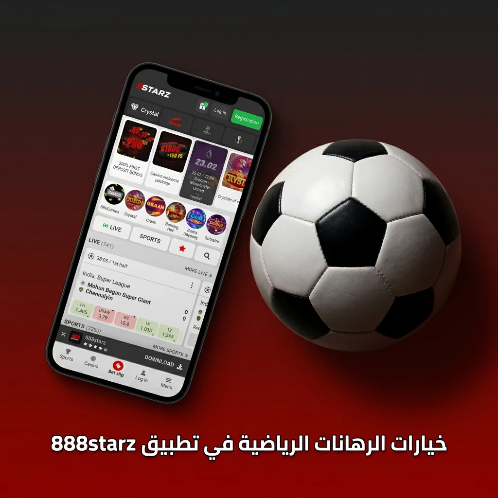 خيارات الرهانات الرياضية في تطبيق 888starz تشمل كرة القدم والسلة والتنس والرياضات الإلكترونية