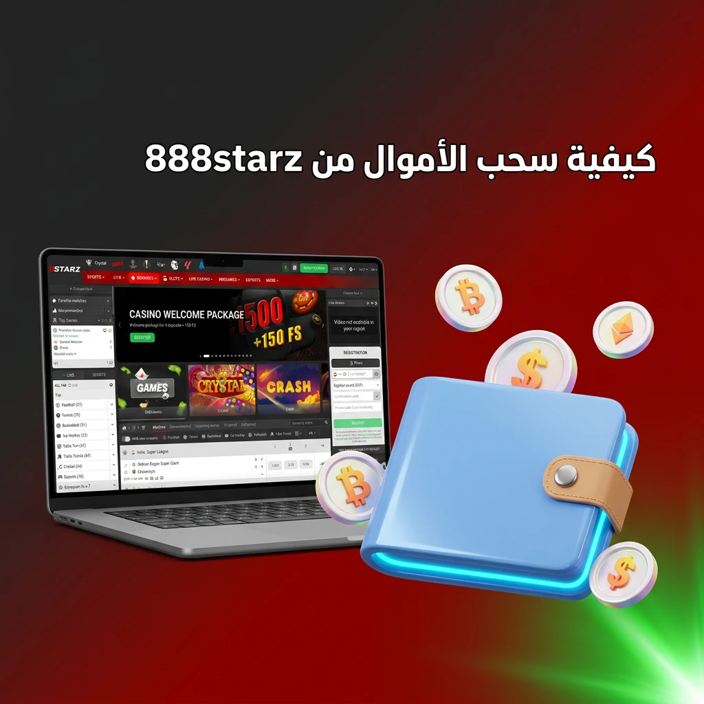 خطوات سحب الأموال من 888starz بسهولة عبر المحفظة الإلكترونية أو الحساب البنكي